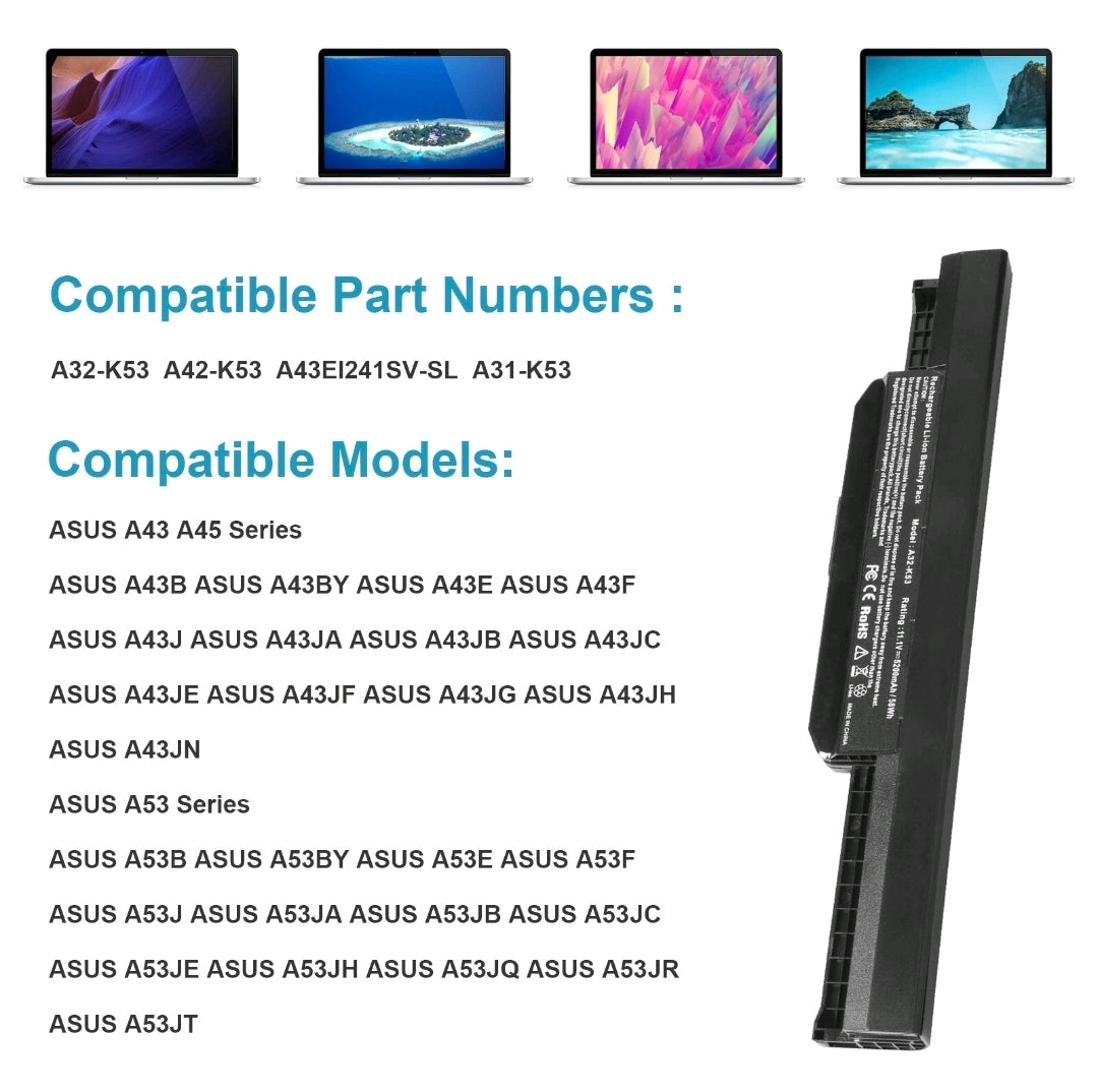 ASUS A32-K53 - A32-K53 Original Laptop Notebook Battery (1 Yr Warranty)