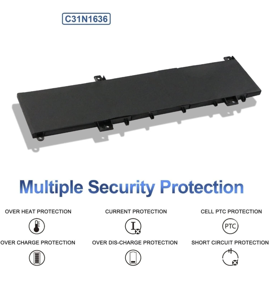 ASUS C31N1636 - C31N1636 Original Laptop Notebook Battery (1 Yr Warranty)