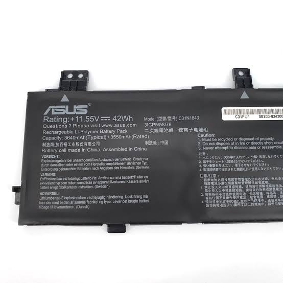 ASUS C31N1843 - C31N1843 Original Laptop Notebook Battery (1 Yr Warranty)