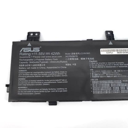 ASUS C31N1843 - C31N1843 Original Laptop Notebook Battery (1 Yr Warranty)