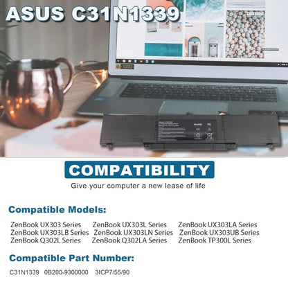 ASUS C31N1339 - C31N1339 Original Laptop Notebook Battery (1 Yr Warranty)