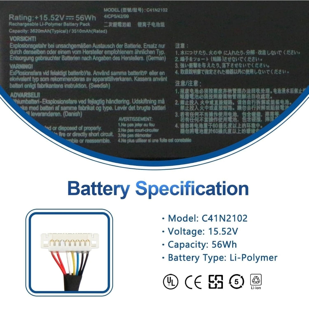 ASUS NR2201ZE - C41N2102 Original Laptop Notebook Battery (1 Yr Warranty)