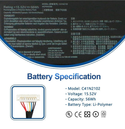 ASUS NR2201ZE - C41N2102 Original Laptop Notebook Battery (1 Yr Warranty)