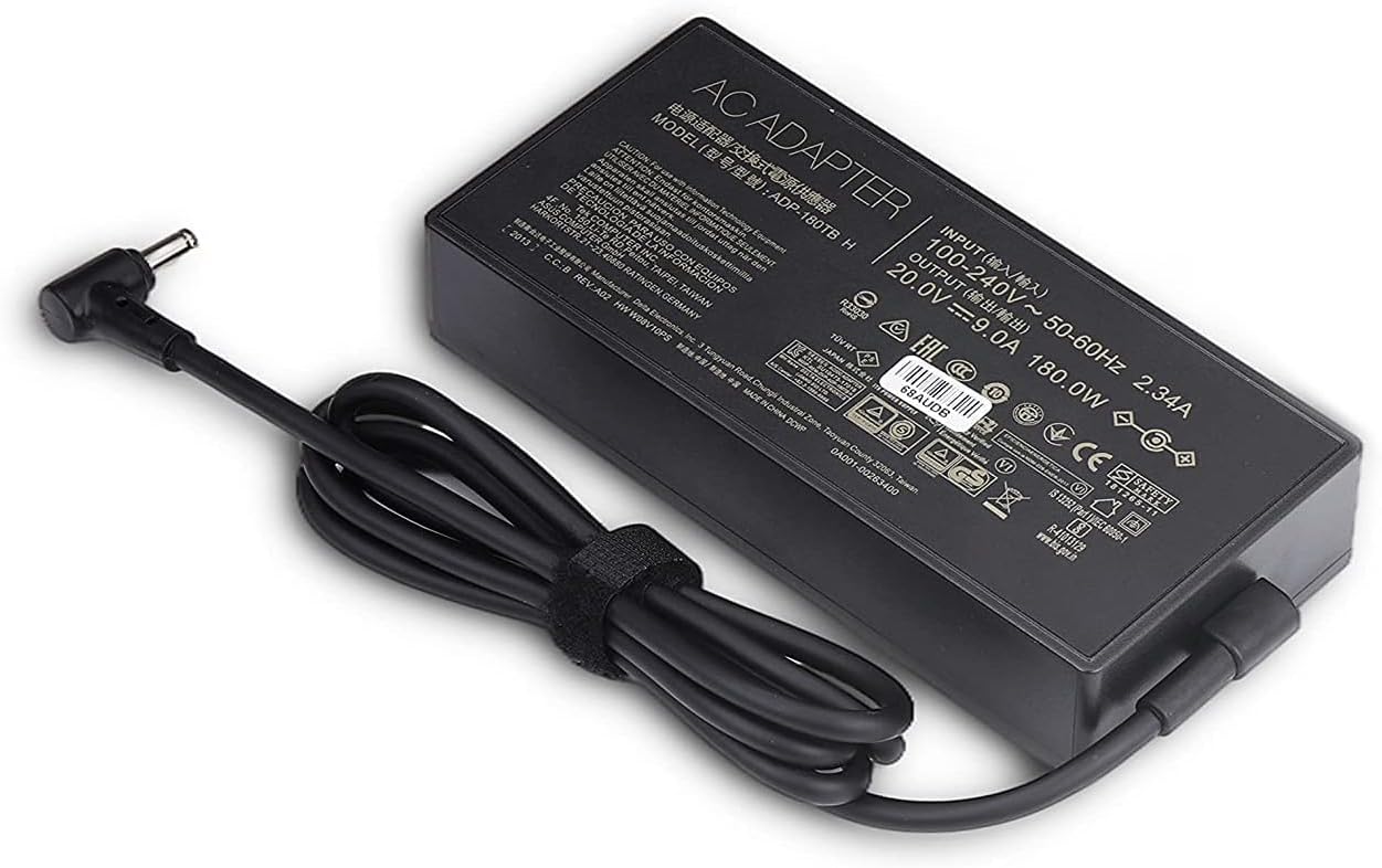 ASUS Laptop Charger 180W 20V 9A Original Adapter (4.5 mm x 3.0 mm) (1 Yr Warranty) (Power Cord Included)