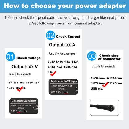ASUS Laptop Charger 240W 20V 12.0A Original Adapter Model No: FA577NU (3.7 mm) (1 Yr Warranty) (Power Cord Included)