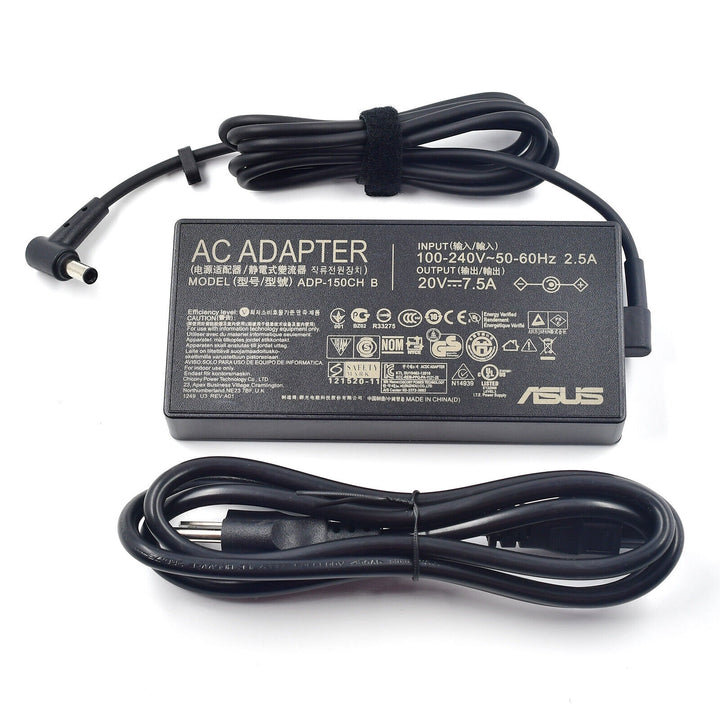 ASUS Laptop Charger 150W 20V 7.5A Original Adapter (6.0 mm x 3.7 mm) (1 Yr Warranty) (Power Cord Included)