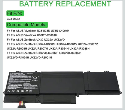 ASUS C23-UX32 - C23-UX32 Original Laptop Notebook Battery (1 Yr Warranty)