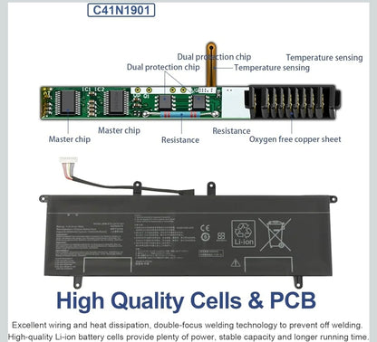 ASUS C41N1901 - C41N1901 Original Laptop Notebook Battery (1 Yr Warranty)
