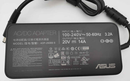 ASUS Laptop Charger 280W 20V 14A Original Adapter (7.4 mm x 5.0 mm) (1 Yr Warranty) (Power Cord Included)