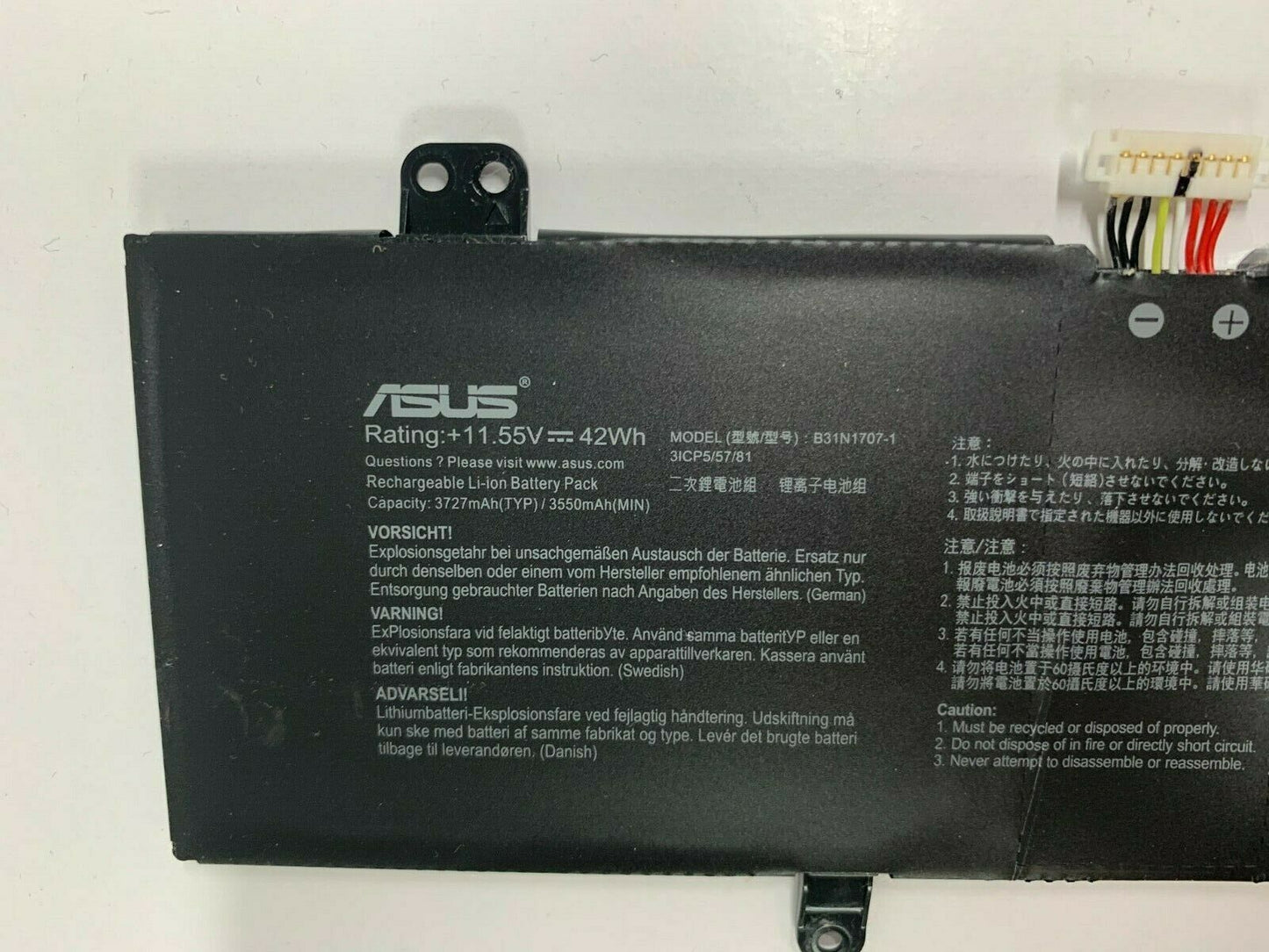 ASUS A411UF - B31N1707 Original Laptop Notebook Battery (1 Yr Warranty)