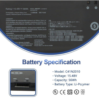 ASUS G713QC - C41N2010 Original Laptop Notebook Battery (1 Yr Warranty)