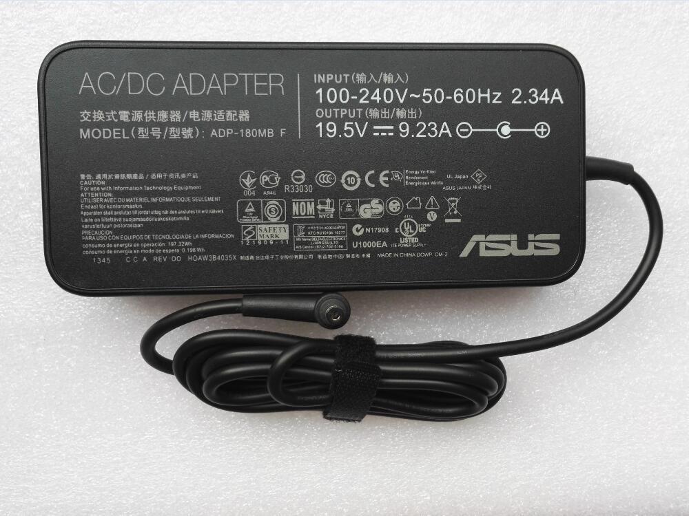 ASUS Laptop Charger 180W 19.5V 9.23A Original Adapter (6.0 mm x 3.7 mm) (1 Yr Warranty) (Power Cord Included)