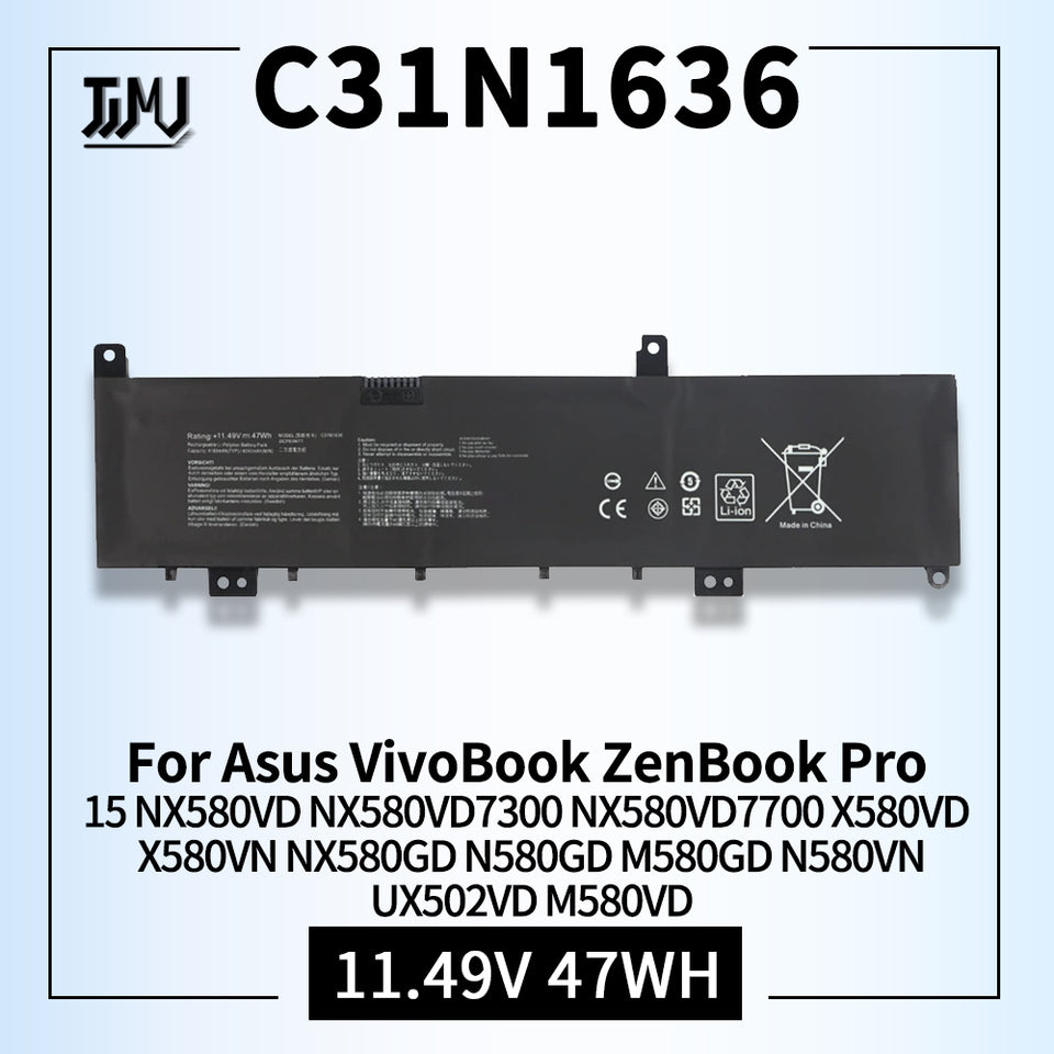 ASUS C31N1636 - C31N1636 Original Laptop Notebook Battery (1 Yr Warranty)