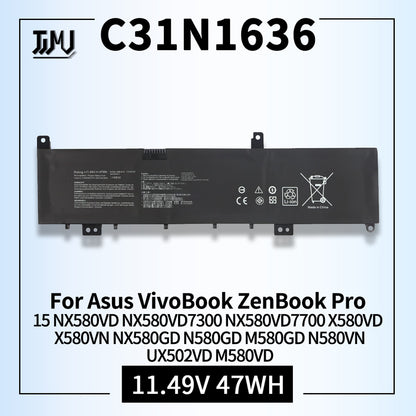 ASUS C31N1636 - C31N1636 Original Laptop Notebook Battery (1 Yr Warranty)