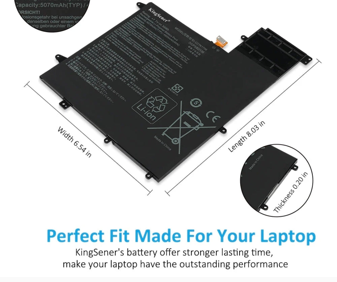 ASUS C21N1706 - C21N1706 Original Laptop Notebook Battery (1 Yr Warranty)