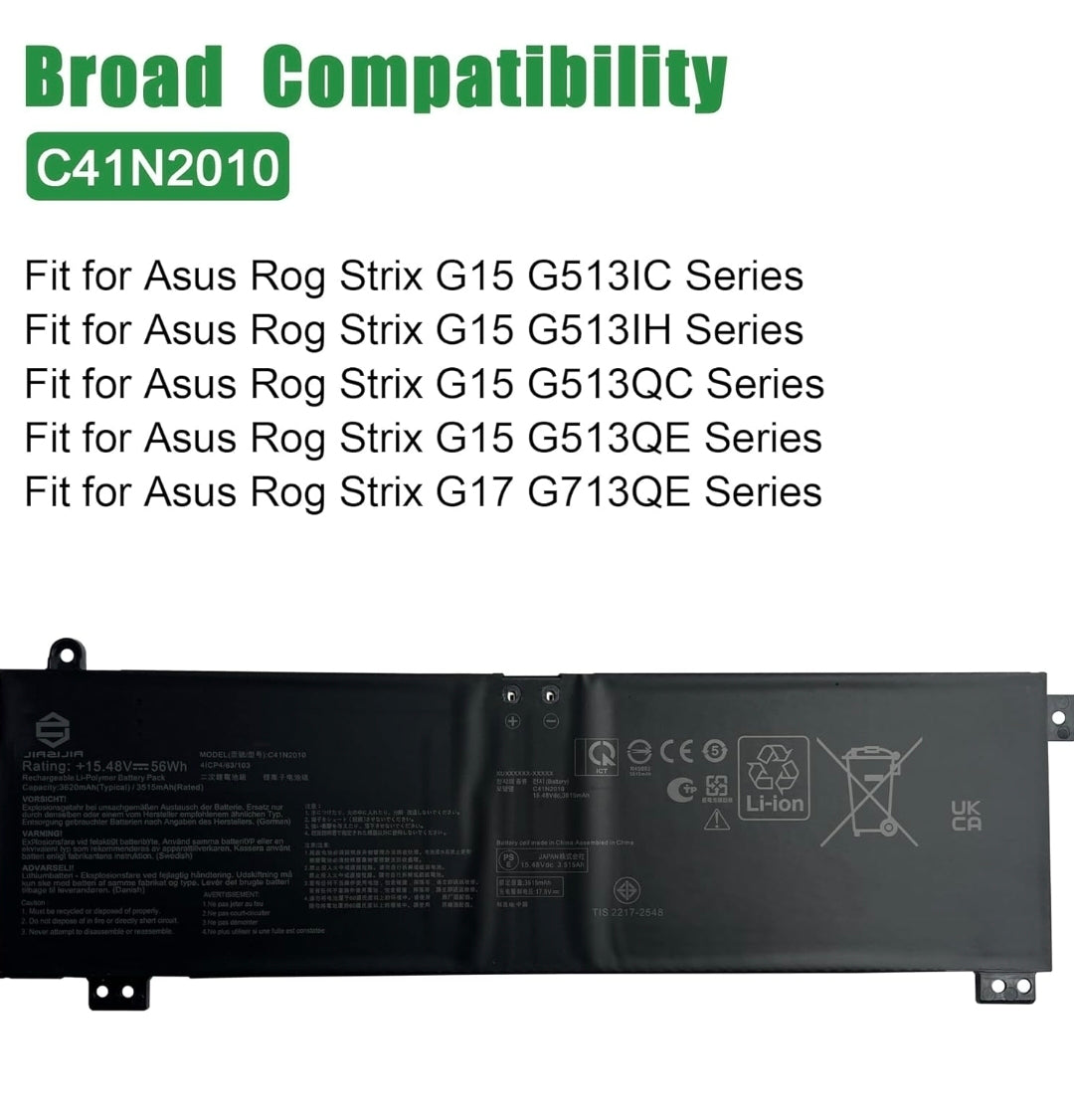 ASUS G713QC - C41N2010 Original Laptop Notebook Battery (1 Yr Warranty)