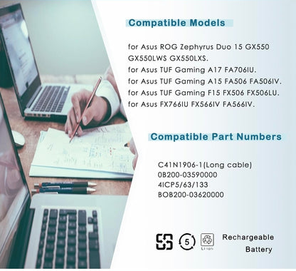 ASUS C41N1906 - C41N1906 Original Laptop Notebook Battery (1 Yr Warranty)
