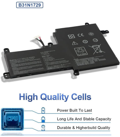 ASUS B31N1729 - B31N1729 Original Laptop Notebook Battery (1 Yr Warranty)