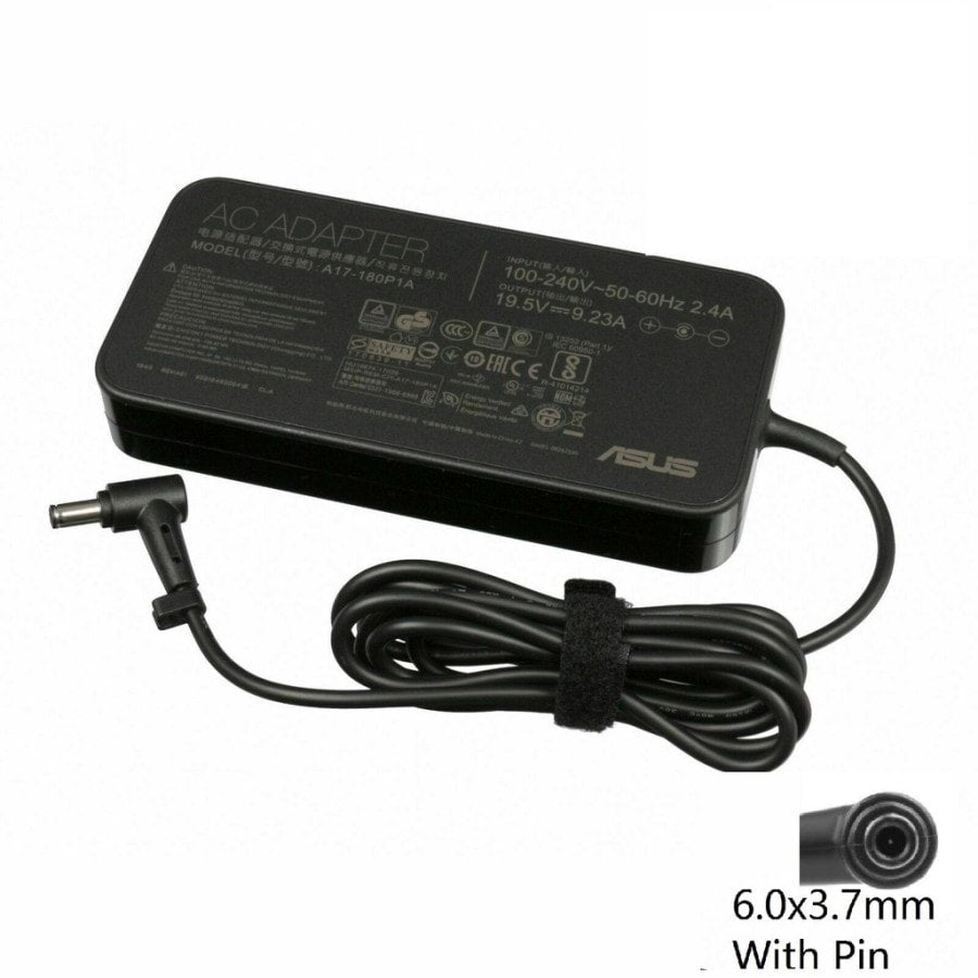 ASUS Laptop Charger 120W 19V 6.32A Original Adapter (6.0 mm x 3.7 mm) (1 Yr Warranty) (Power Cord Included)