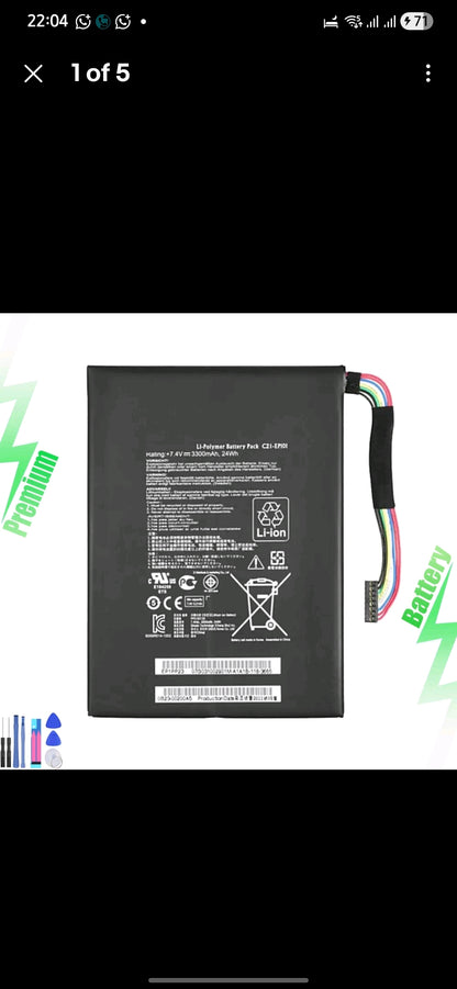 ASUS C21-EP121 - C21-EP121 Original Laptop Notebook Battery (1 Yr Warranty)