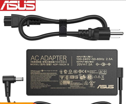 ASUS Laptop Charger 150W 20V 7.5A Original Adapter (4.5 mm x 3.0 mm) (1 Yr Warranty) (Power Cord Included)