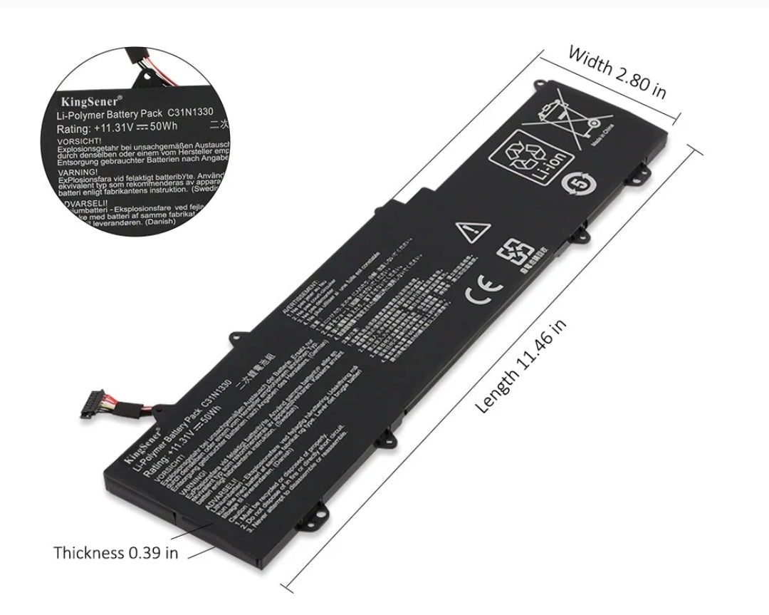 ASUS C31N1330 - C31N1330 Original Laptop Notebook Battery (1 Yr Warranty)