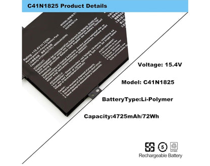 ASUS C41N1825 - C41N1825 Original Laptop Notebook Battery (1 Yr Warranty)