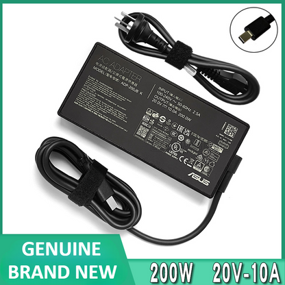 ASUS Laptop Charger 200W 20V 10A Original Adapter (Rectangle Pin) (1 Yr Warranty) (Power Cord Included)
