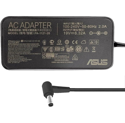 ASUS Laptop Charger 120W 19V 6.32A Original Adapter (5.5 mm x 2.5 mm) (1 Yr Warranty) (Power Cord Included) Model No : PA-1121-28