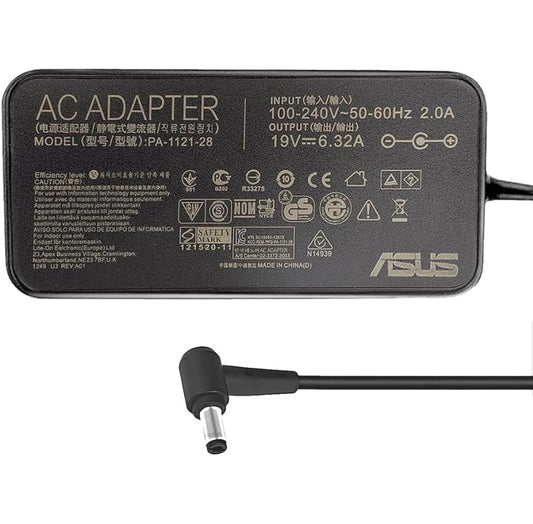 ASUS Laptop Charger 120W 19V 6.32A Original Adapter (5.5 mm x 2.5 mm) (1 Yr Warranty) (Power Cord Included) Model No : PA-1121-28