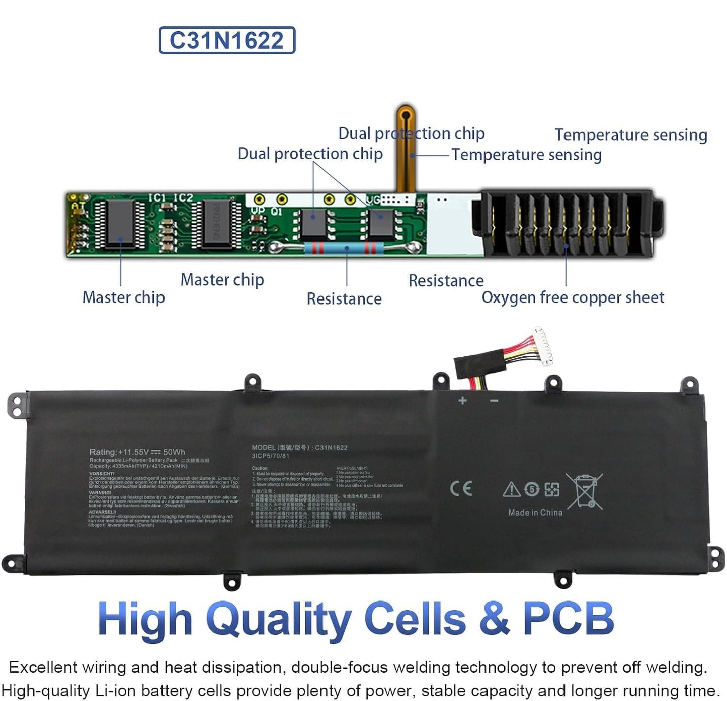 ASUS Zenbook UX530UQ - C31N1622 Original Laptop Notebook Battery (1 Yr Warranty)