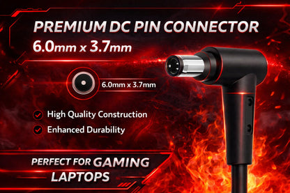 ASUS Laptop Charger 280W 20V 14A Original Adapter (6.0 mm x 3.7 mm) (1 Yr Warranty) (Power Cord Included)