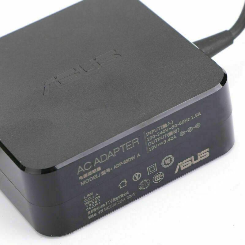 ASUS Laptop Charger 65W 19V 3.42A Original Adapter (4.0 mm x 1.35mm) (1 Yr Warranty) (Power Cord Included)