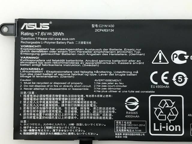 ASUS C21N1430 - C21N1430 Original Laptop Notebook Battery (1 Yr Warranty)