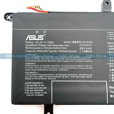 ASUS C41N1901 - C41N1901 Original Laptop Notebook Battery (1 Yr Warranty)