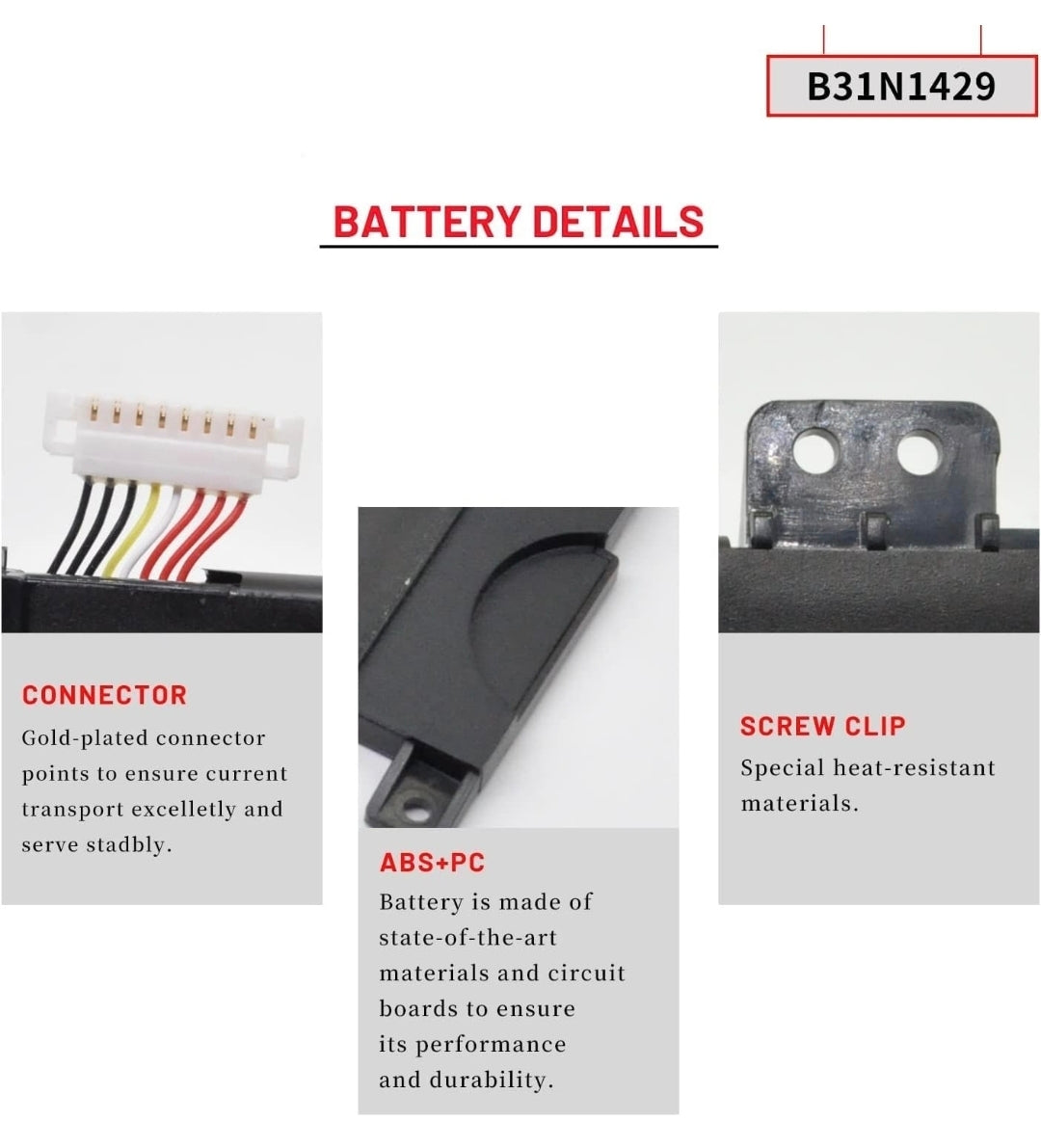 ASUS B31N1429 - B31N1429 Original Laptop Notebook Battery (1 Yr Warranty)