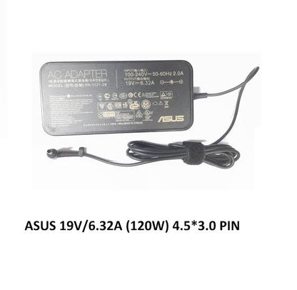 ASUS Laptop Charger 120W 19V 6.32A Original Adapter (4.5 mm x 3.0 mm) (1 Yr Warranty) (Power Cord Included)
