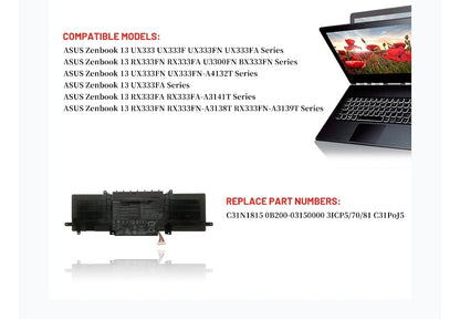 ASUS C31N1815 - C31N1815 Original Laptop Notebook Battery (1 Yr Warranty)