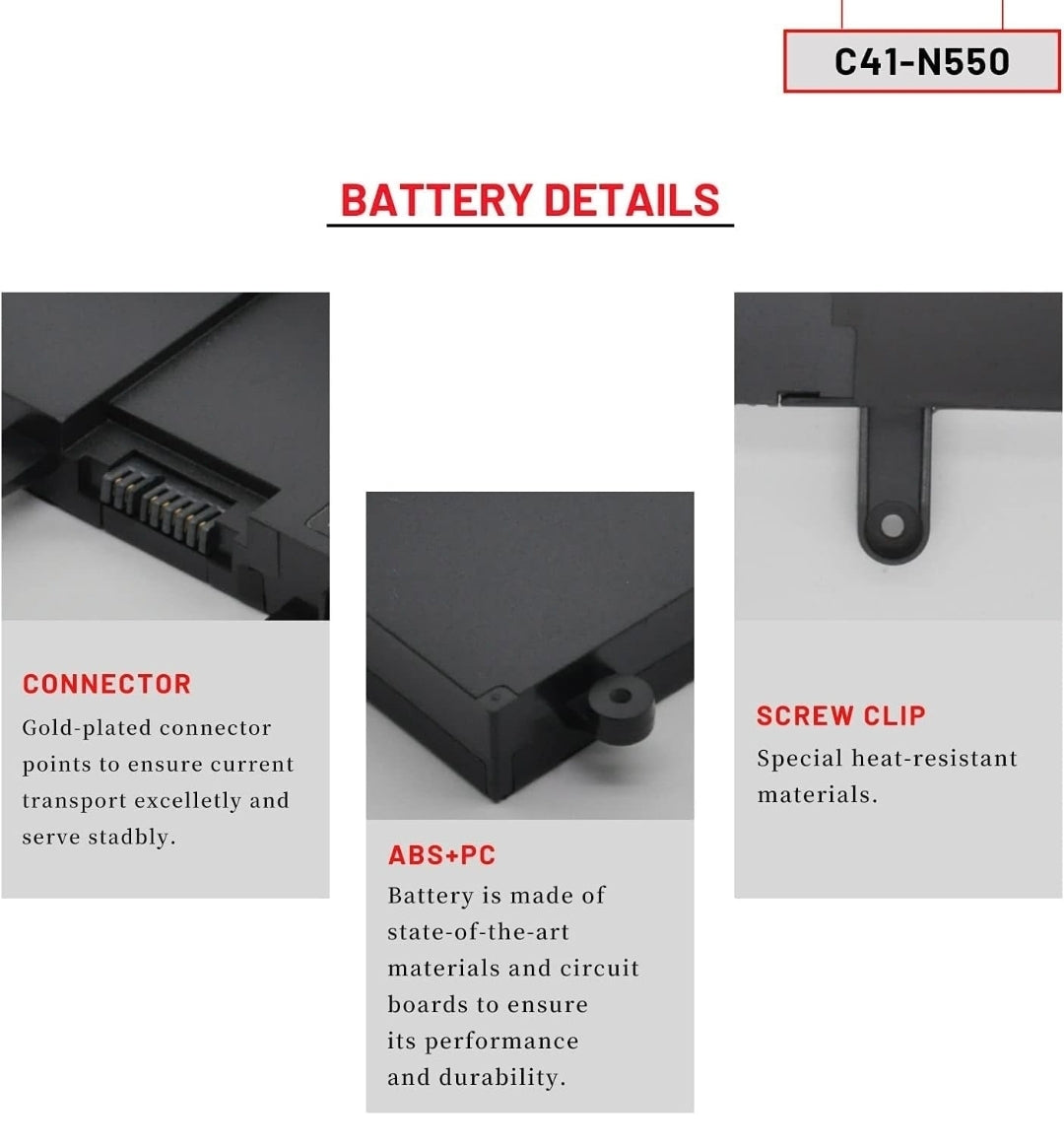 ASUS C41-N550 - C41-N550 Original Laptop Notebook Battery (1 Yr Warranty)