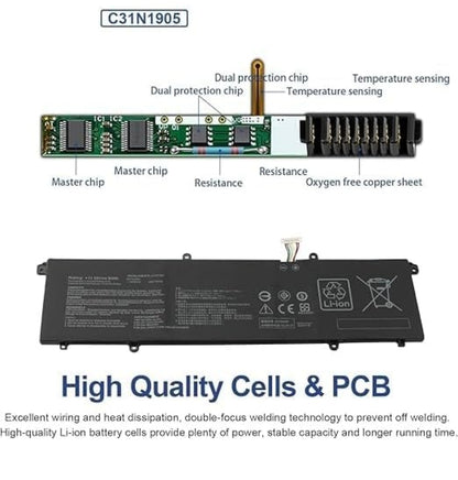 ASUS Vivobook S 14 Flip TN3402QAB - C31N1905 Original Laptop Notebook Battery (1 Yr Warranty)