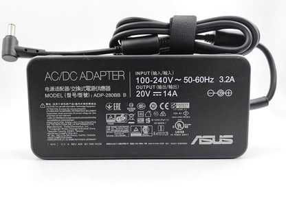 ASUS Laptop Charger 280W 20V 14A Original Adapter (6.0 mm x 3.7 mm) (1 Yr Warranty) (Power Cord Included)