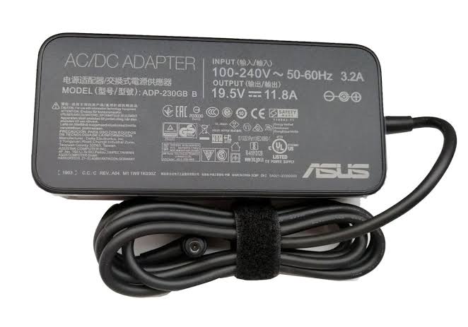 ASUS Laptop Charger 230W 19.5V 11.8A Original Adapter (6.0 mm x 3.7 mm) (1 Yr Warranty) (Power Cord Included)