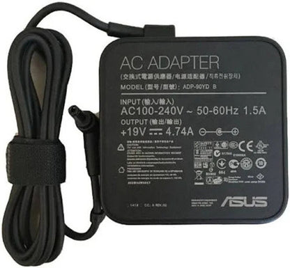 ASUS Laptop Charger 90W 19V 4.74A Original Adapter Model no : ADP-90YD B (5.5 mm x 2.5 mm) (1 Yr Warranty) (Power Cord Included)