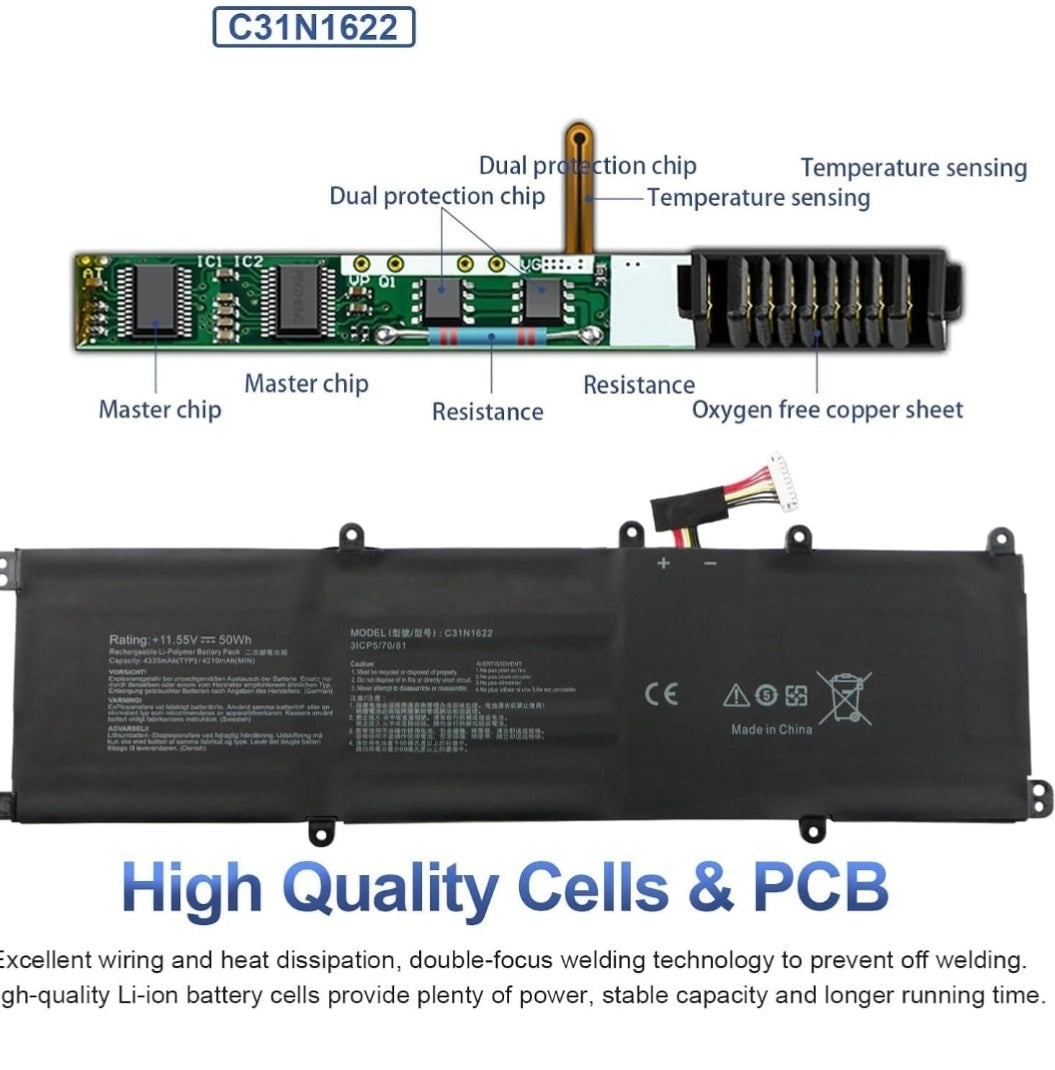 ASUS Zenbook UX530UQ - C31N1622 Original Laptop Notebook Battery (1 Yr Warranty)