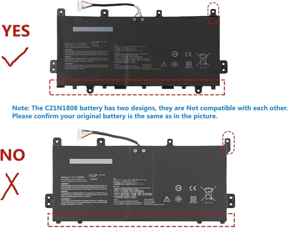 ASUS C21N1808-1 - C21N1808-1 Original Laptop Notebook Battery (1 Yr Warranty)