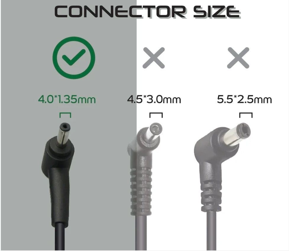 ASUS Laptop Charger 45W 19V 2.37A Original Adapter (1.35 MM) (1 Yr Warranty) (Power Cord Included)
