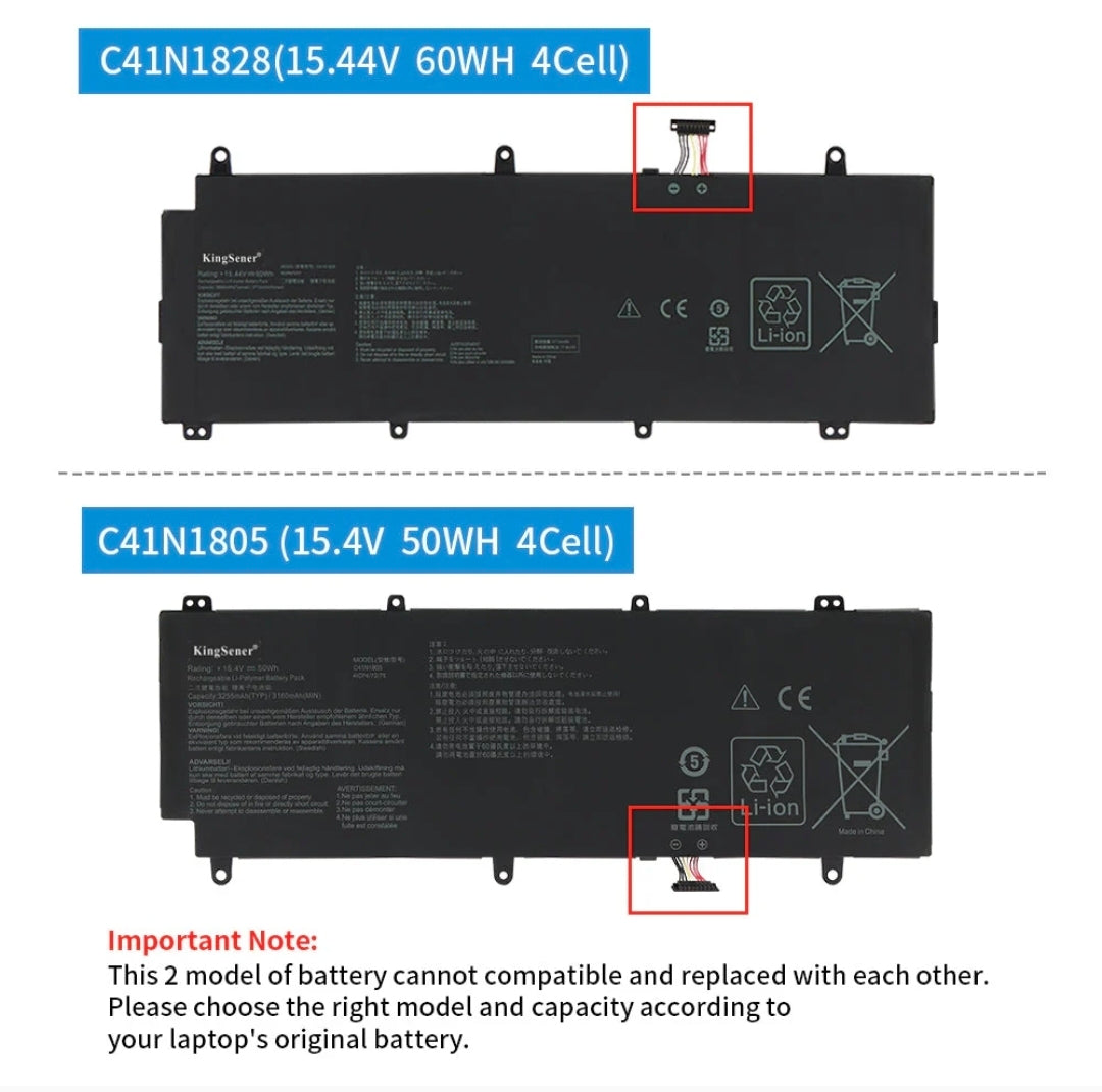 ASUS Zephyrus S GX531GV - C41N1828 Original Laptop Notebook Battery (1 Yr Warranty)