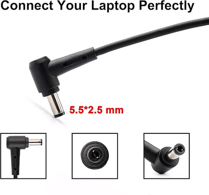 ASUS Laptop Charger 150W 20V 7.5A Original Adapter (5.5 mm x 2.5 mm ) (1 Yr Warranty) (Power Cord Included)