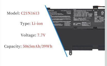 ASUS C21N1613 - C21N1613 Original Laptop Notebook Battery (1 Yr Warranty)