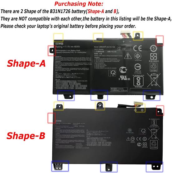 ASUS TUF A17(FA706) - B31N1726 Original Laptop Notebook Battery (1 Yr Warranty)